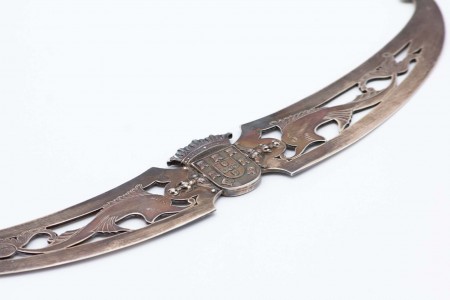 Abre cartas em prata recortada com figuras de peixes